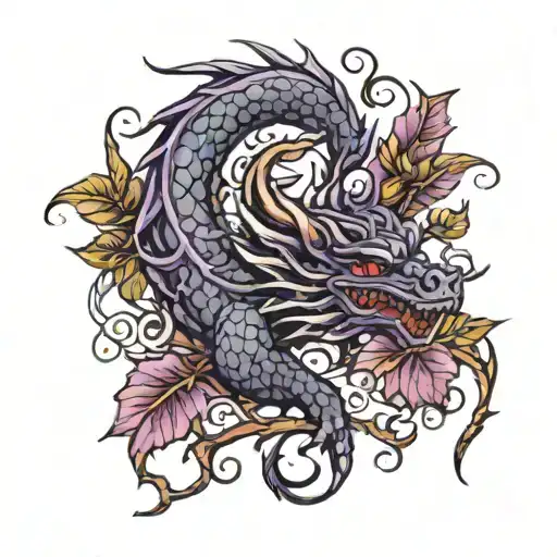 Thorn Vines Purple Dragon