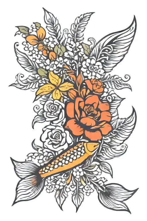 Fish Bone Flower Bouquet