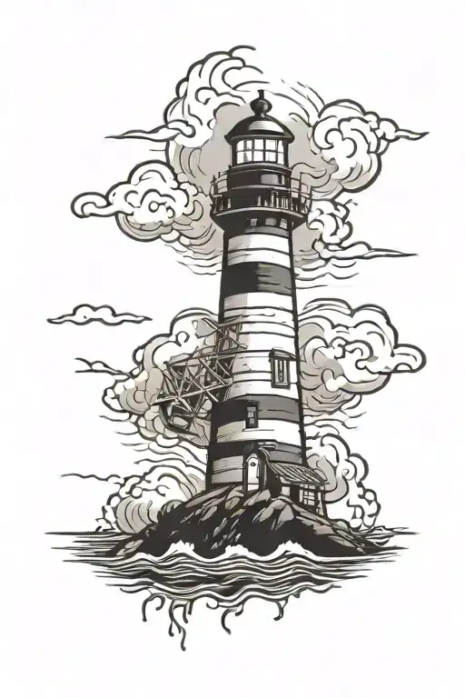 Lighthouse Stormy Condition