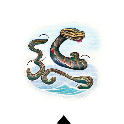 Snake Around A Maska