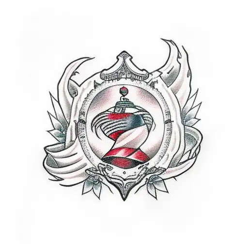 American Traditional With Hints Of Red And Dark Shading