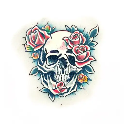 Skull And Roses