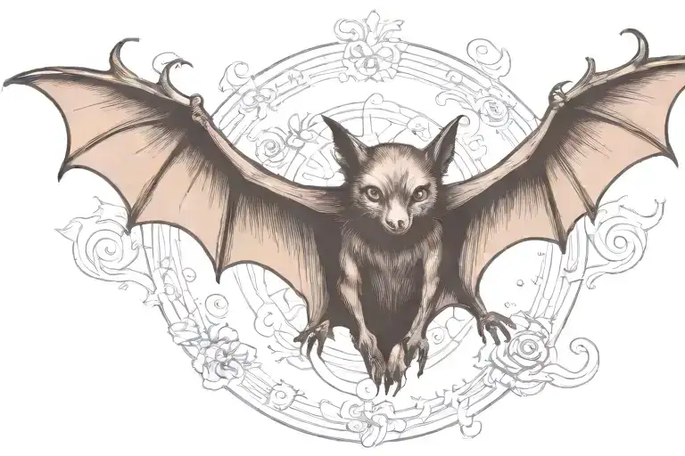 Vampire Bat Whole Body
