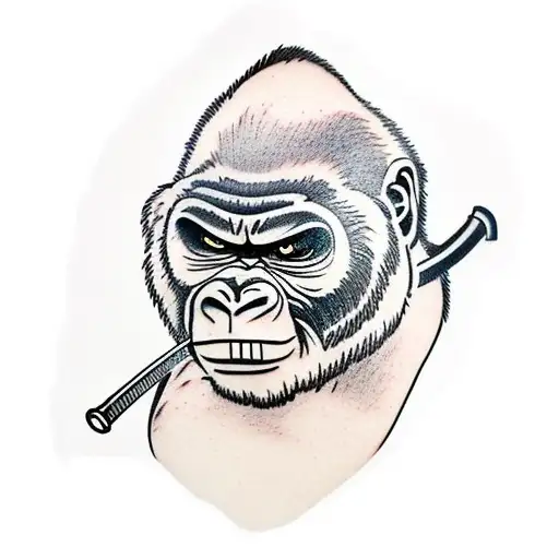 Gorilla Samurai With Sword