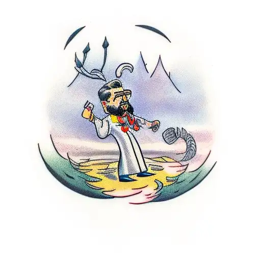 A Confident Man Alone In The Swedish Forest