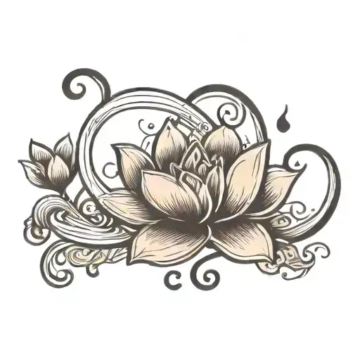 Lotus Moon Music Notes Sisu Letters