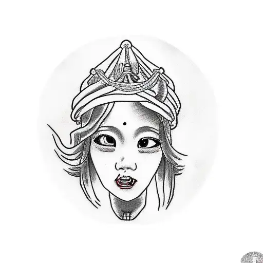 Asian Girl With Dreads Virgin Mary