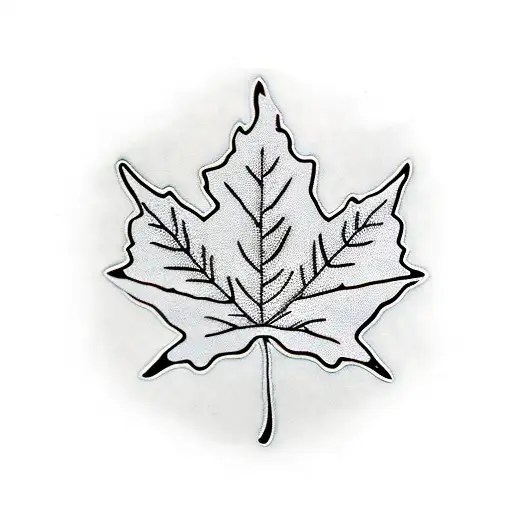 Red Maple Leaf That Blends Flapping Italian Flag