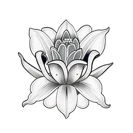 Traditional Lily With A Heart-shaped Center