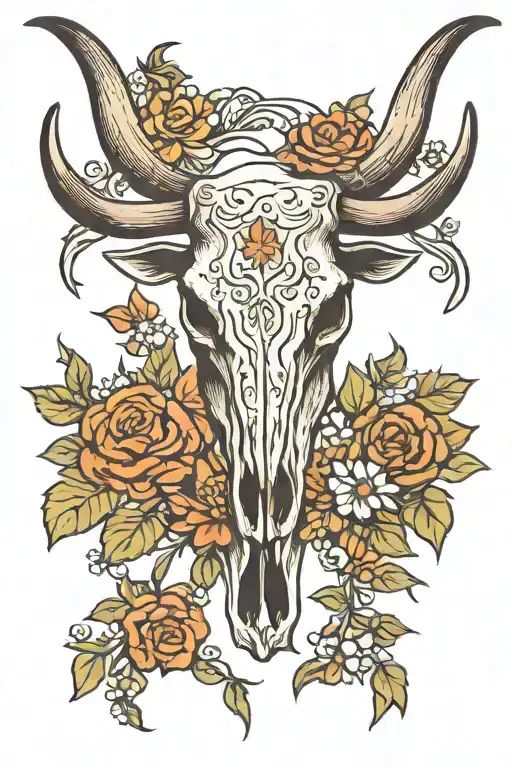Longhorn Texas Longhorn Skull
