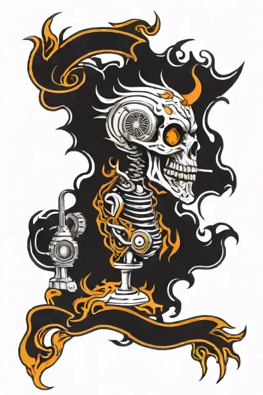 Incorporating Music Producer Equipment Like Mixers And Headphones Into A Fiery Fenix Design