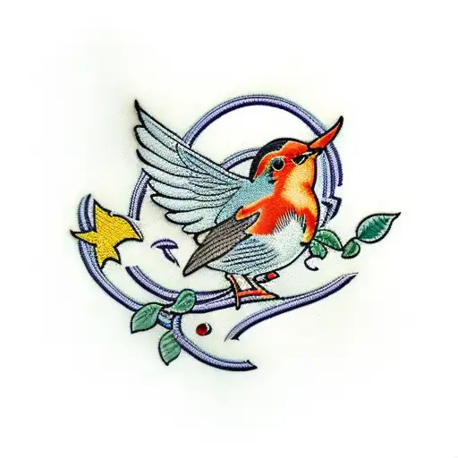 Robin Logo Embroided
