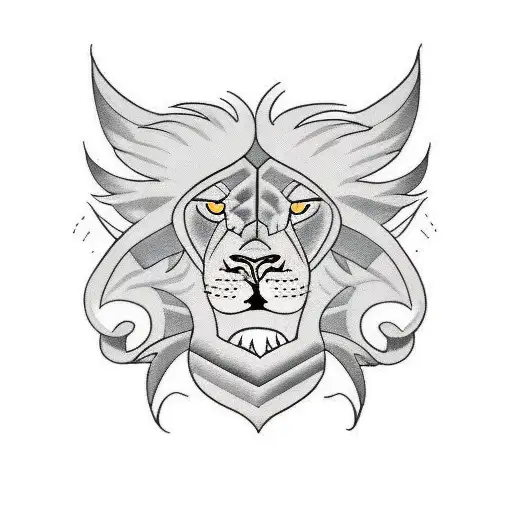 A Lion With A Mane Of Snakes