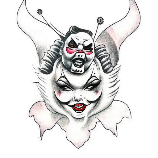 Fat Pinup Clown Witch Angel