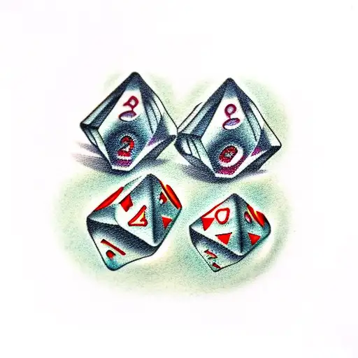 Pair Of Dice With Halo