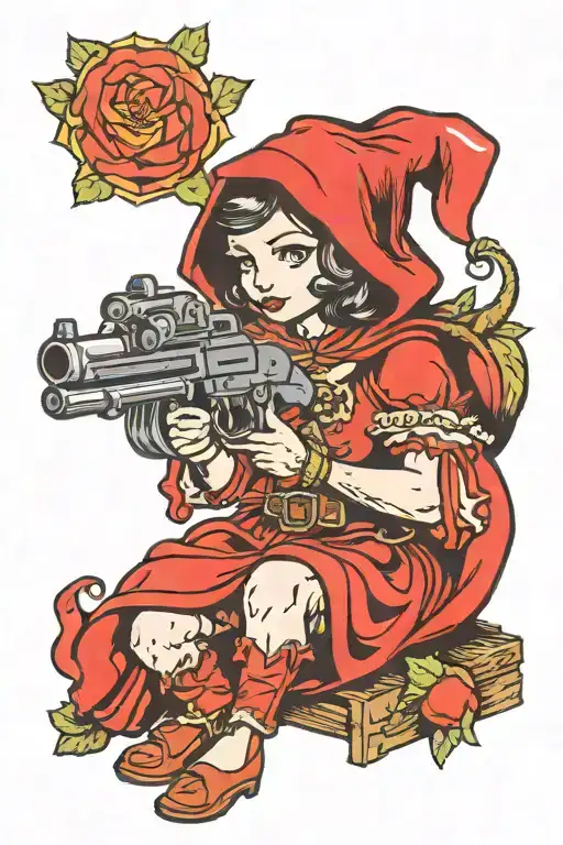 Little Red Ridinghood With A Gun