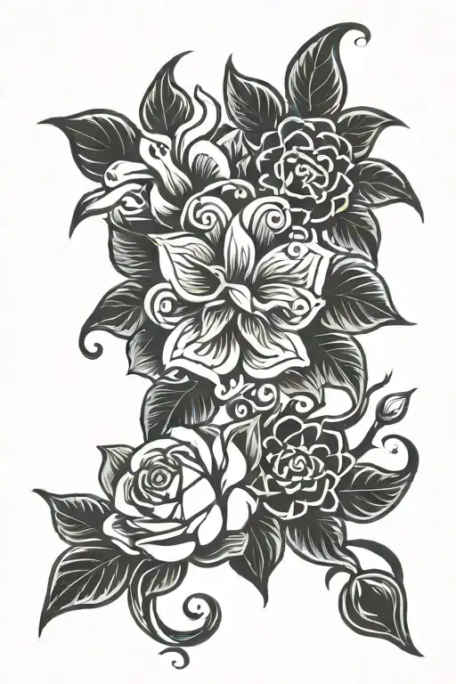 Bull Flower Tribal