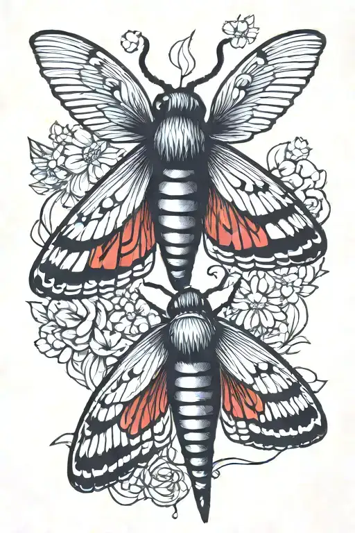American Traditional Moth