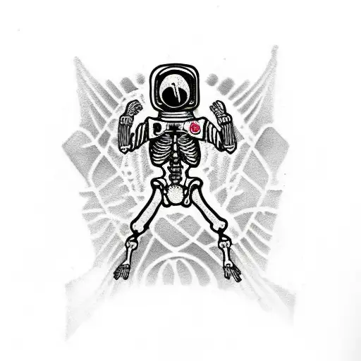 Skeleton In Spacesuit