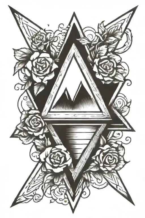 Triangle Intwined With A Broken Heart