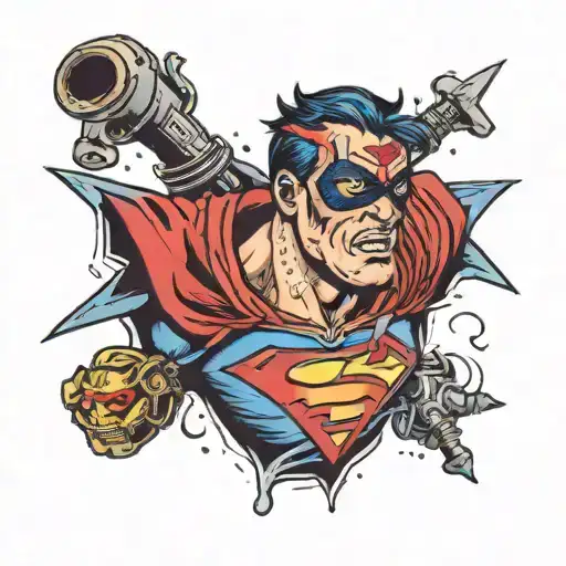 Headshot Of Superhero