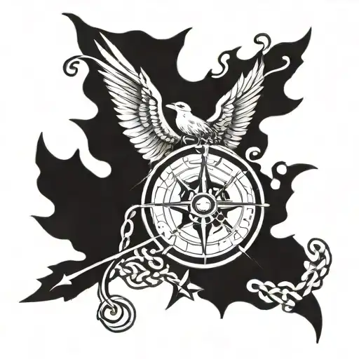Compass Rose Scales Of Justice