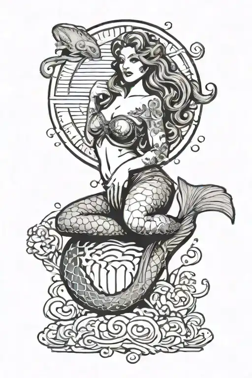 Mermaid Sitting On Top