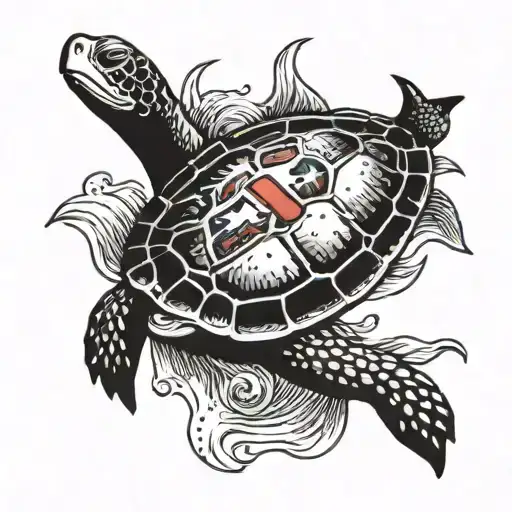 Patriotic Sea Turtle