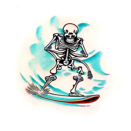 Surfing Skeleton