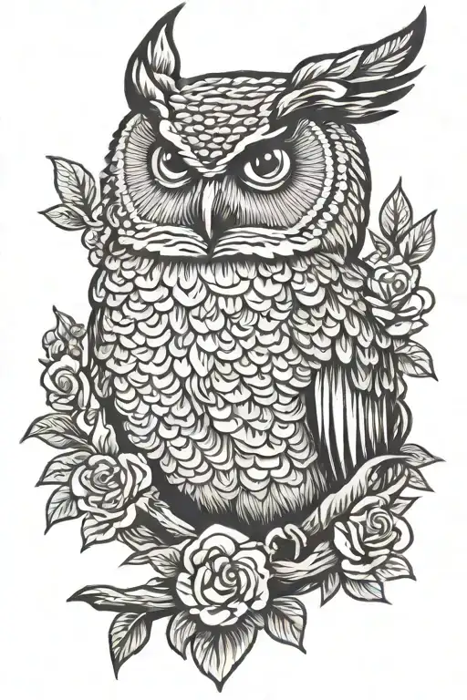 Horned Owl Bible Scripture