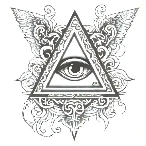 Filigree Annunkai All Seeing Eye Symbol Integrated