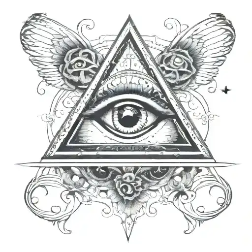 Filigree Annunkai All Seeing Eye Symbol Integrated Alien