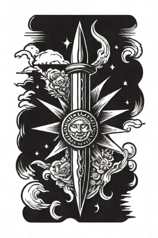 A Dagger Piercing A Sun