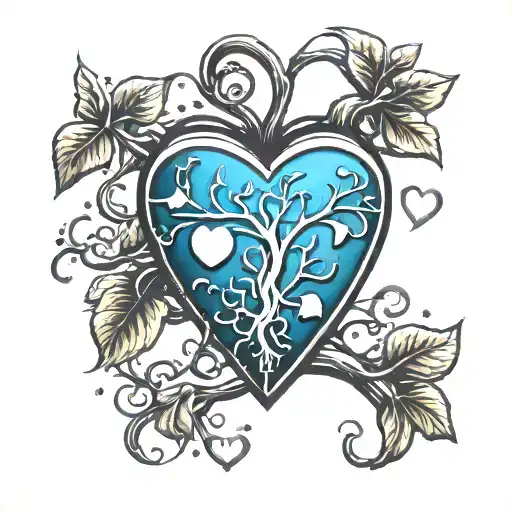 Poison Tree With Heart Symbol