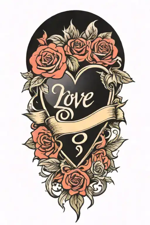 Traditional Style Love Heart