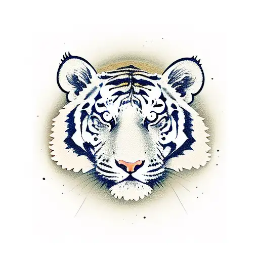 Tiger In Round Bottle