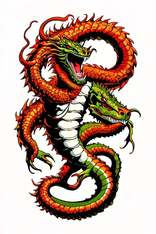 Posiden Fighting A Hydra