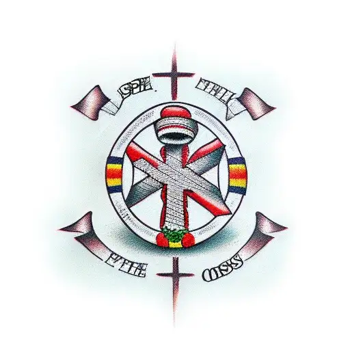 Cross With The Word Sp Concealed