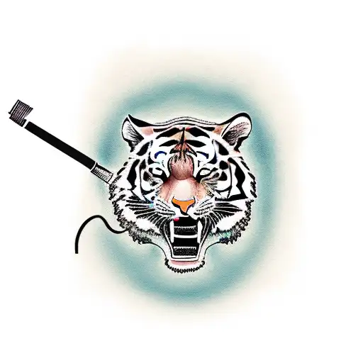 Tiger Smoking