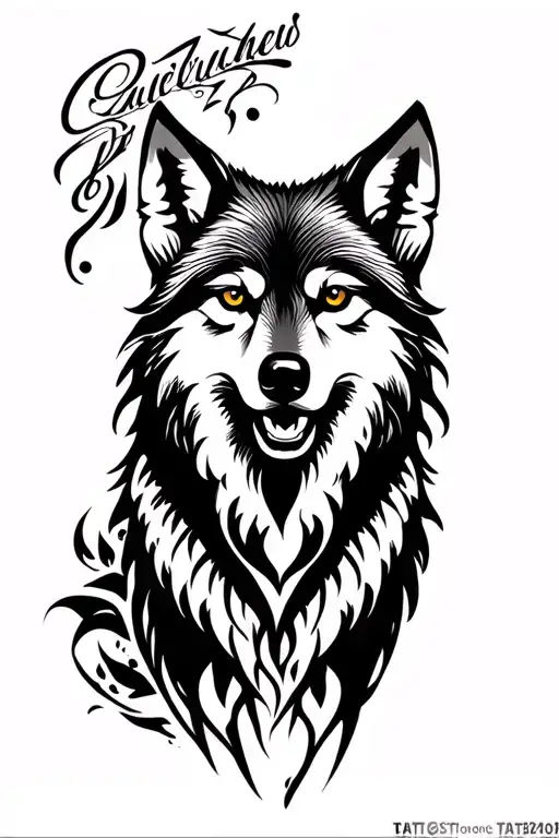 Artistic Abstract Bold Unique Wolf