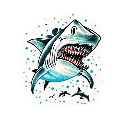 Black Ocean Cold Dark Hungry Shark