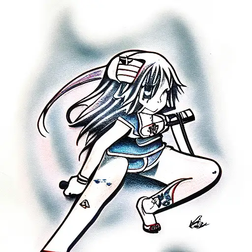 Anime Girl With Katana