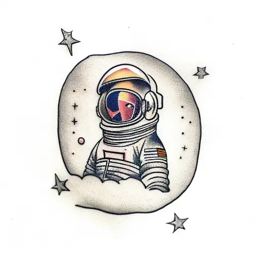 Astronaut In Elegant Suit