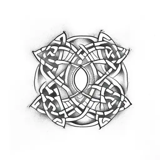 Celtic Love Knot In Maori Style
