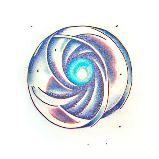 Fibonacci Spiral Into Moon