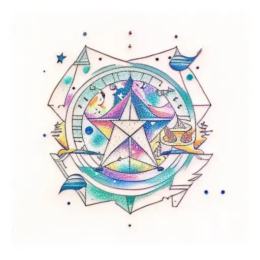 Galaxy With Leo Constellation