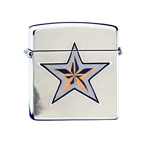 Zippo Lighter With Nautical Star On It