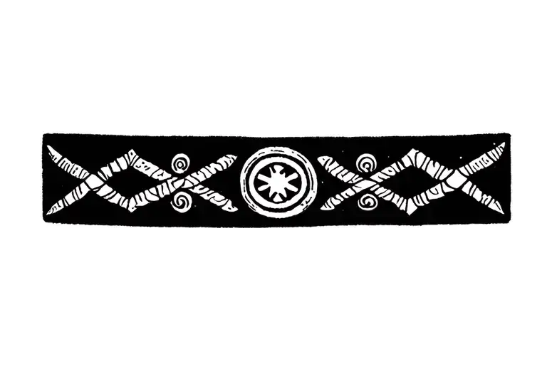 Symbol Around Wrist Band
