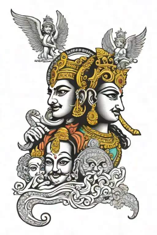 Krishna Ganesh Jesus Allah Buddha Sikhism All Religion In One