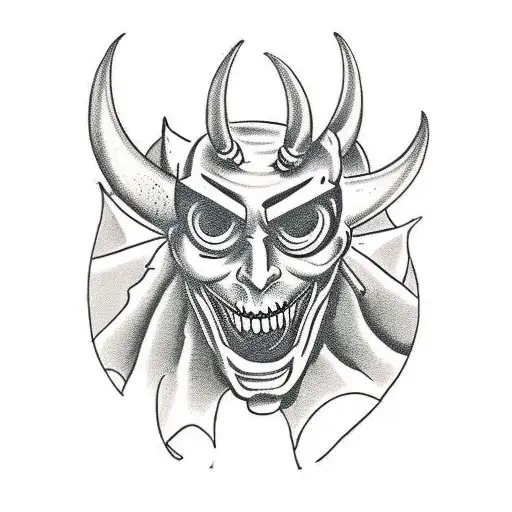 Guy Behind Devil Mask